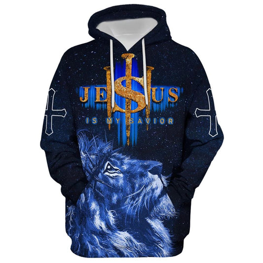 Jesus Is My Savior Hoodie For Men & Women, God 3D Printed Hoodie, Christian Apparel Hoodies