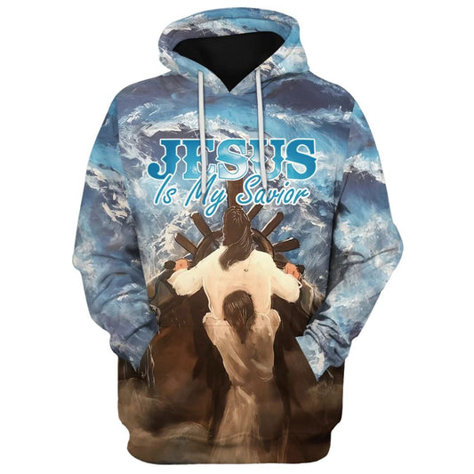 Jesus Is My Savior Hoodies Jesus Hoodie Men & Women, God 3D Printed Hoodie, Christian Apparel Hoodies