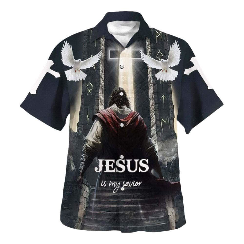 Jesus Is My Savior Jesus Go To Heaven Hawaiian Shirt For Men, Christian Hawaiian Shirt, Gift For Christian