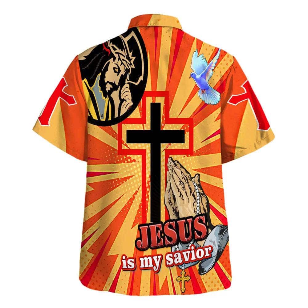 Jesus Is My Savior Jesus Pray Cross Hawaiian Shirt For Men, Christian Hawaiian Shirt, Gift For Christian
