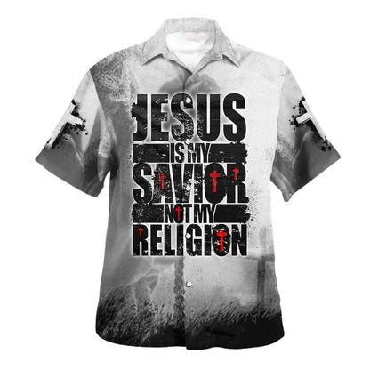 Jesus Is My Savior Not My Religions Hawaiian Shirt For Men, Christian Hawaiian Shirt, Gift For Christian