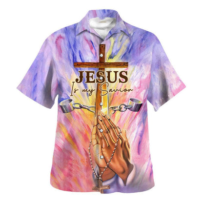 Jesus Is My Savior Prayer Hawaiian Shirt For Men, Christian Hawaiian Shirt, Gift For Christian
