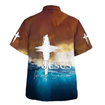 Jesus Is My Savior Take My Hand God Hawaiian Shirt For Men, Christian Hawaiian Shirt, Gift For Christian