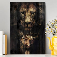 Load image into Gallery viewer, Jesus Is Praying Lion Canvas Prints - Lion Canvas Art - Christian Inspirational Canvas
