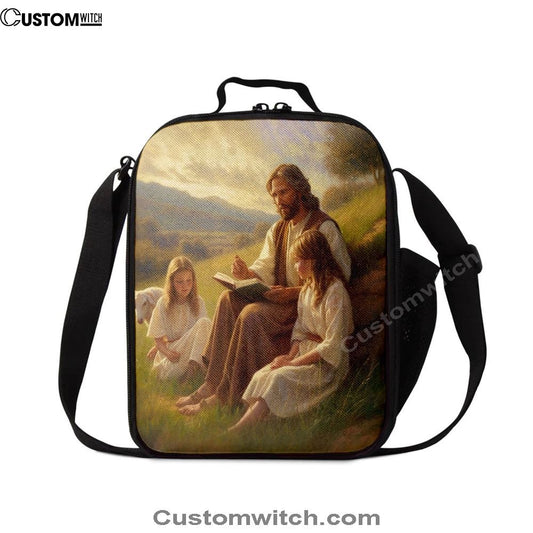 Jesus Is Teaching Children About Bible In The C1 Lunch Bag, Christian Lunch Box For School, Picnic