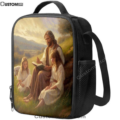 Jesus Is Teaching Children About Bible In The C1 Lunch Bag, Christian Lunch Box For School, Picnic