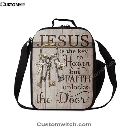 Jesus Is The Key To Heaven Lunch Bag, Christian Lunch Box For School, Picnic