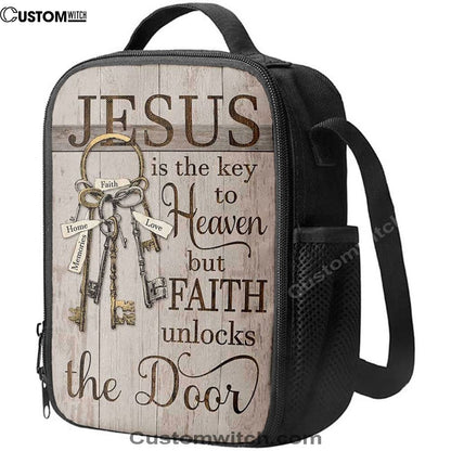 Jesus Is The Key To Heaven Lunch Bag, Christian Lunch Box For School, Picnic
