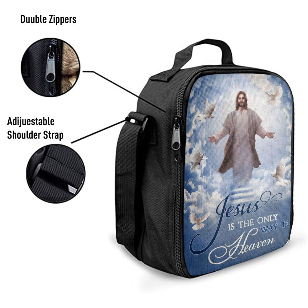 Jesus Is The Only Way To Heaven Lunch Bag - The Hand Of Jesus Lunch Bag, Christian Lunch Box For School, Picnic