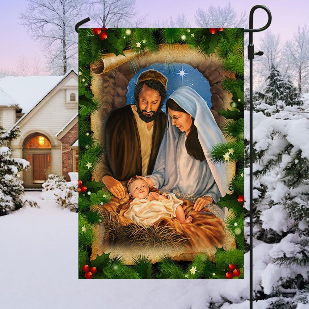 Jesus Is The Reason Christmas Flag Jesus Is Born Nativity Of Jesus Flag, Christian Christmas House Flag, Christmas Outdoor Decor Ideas