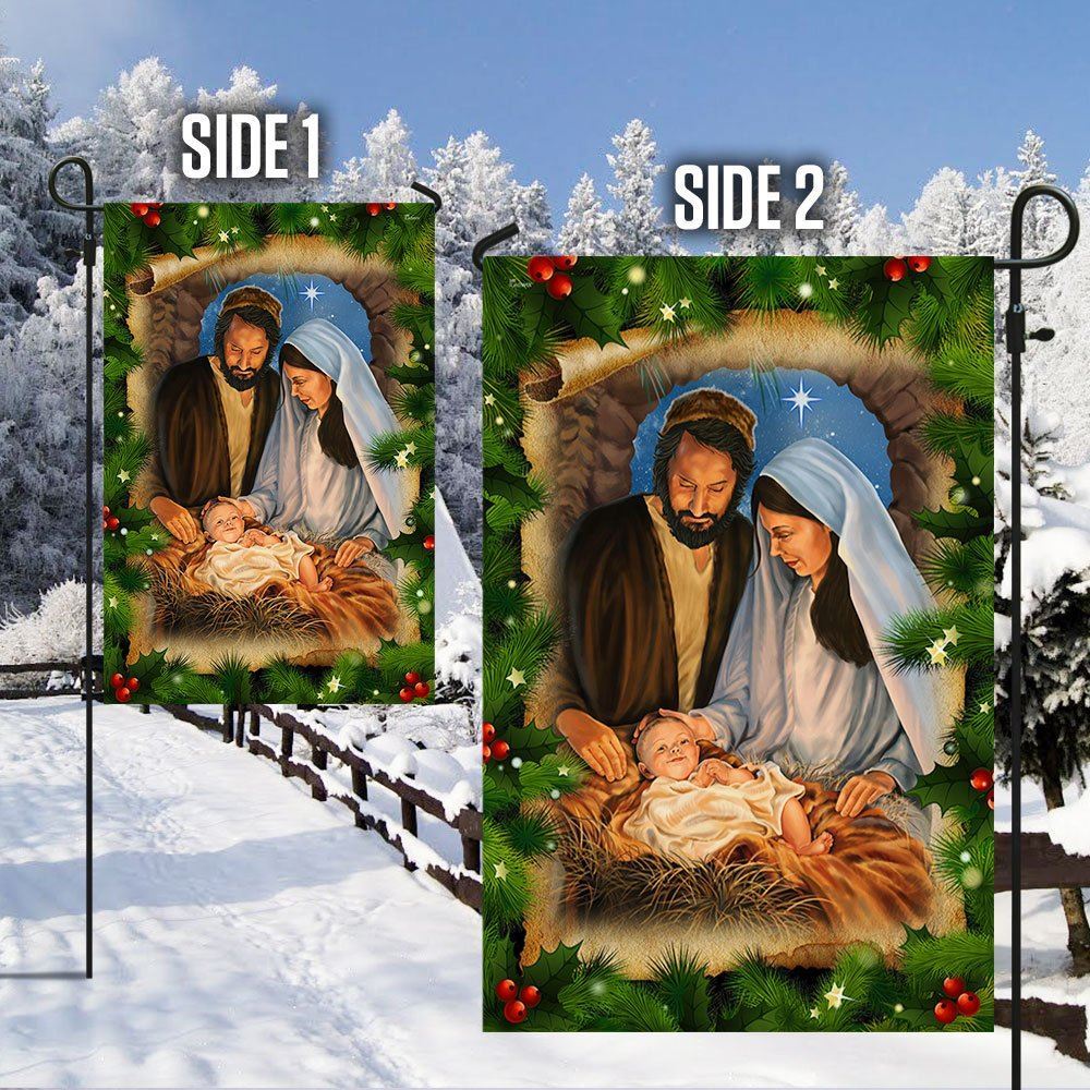 Jesus Is The Reason Christmas Flag Jesus Is Born Nativity Of Jesus Flag, Christian Christmas House Flag, Christmas Outdoor Decor Ideas