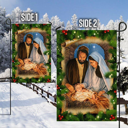 Jesus Is The Reason Christmas Flag Jesus Is Born Nativity Of Jesus Flag, Christian Christmas House Flag, Christmas Outdoor Decor Ideas