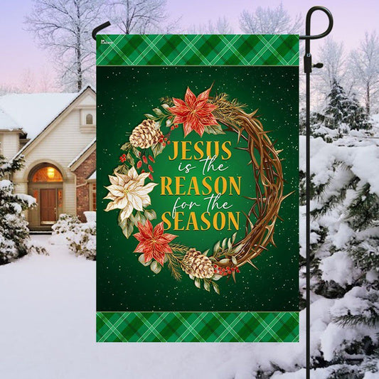 Jesus Is The Reason For The Season 1 Christmas Flag, Christian Christmas House Flag, Christmas Outdoor Decor Ideas