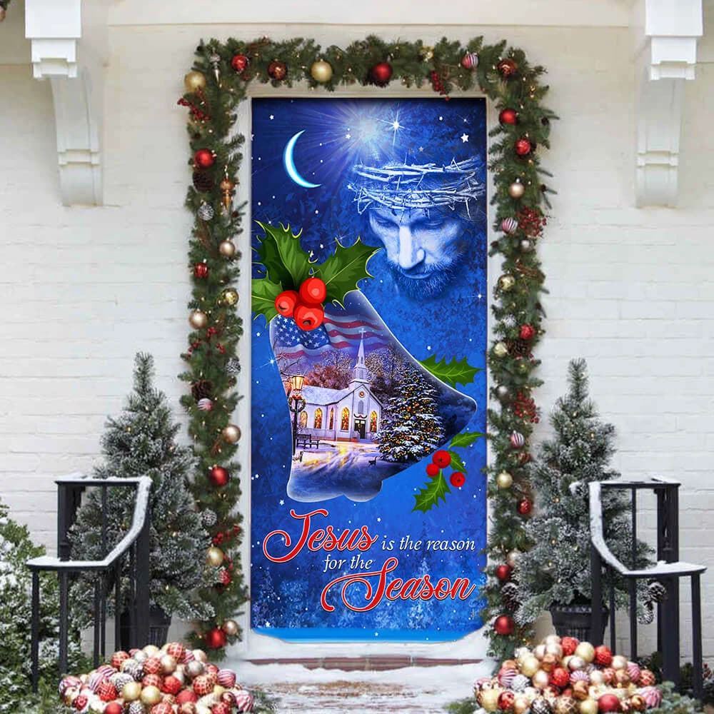 Jesus Is The Reason For The Season 2 Christmas Door Cover, Christian Door Decor, Door Christian Church, Christian Door Plaques