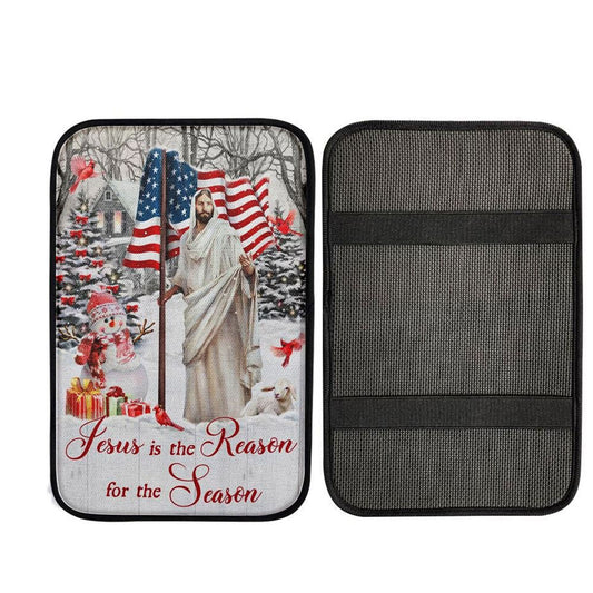 Jesus Is The Reason For The Season Car Center Console Cover, Christian Car Armrest Accessories
