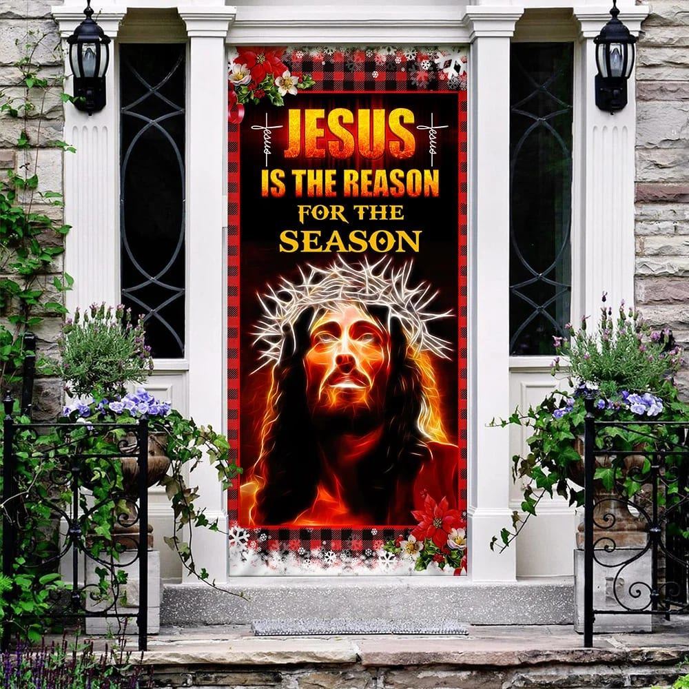 Jesus Is The Reason For The Season Door Cover, Christian Door Decor, Door Christian Church, Christian Door Plaques