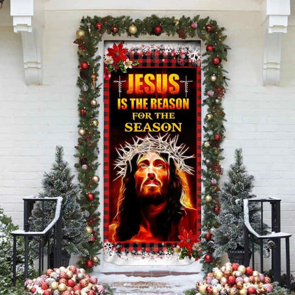 Jesus Is The Reason For The Season Door Cover, Christian Door Decor, Door Christian Church, Christian Door Plaques