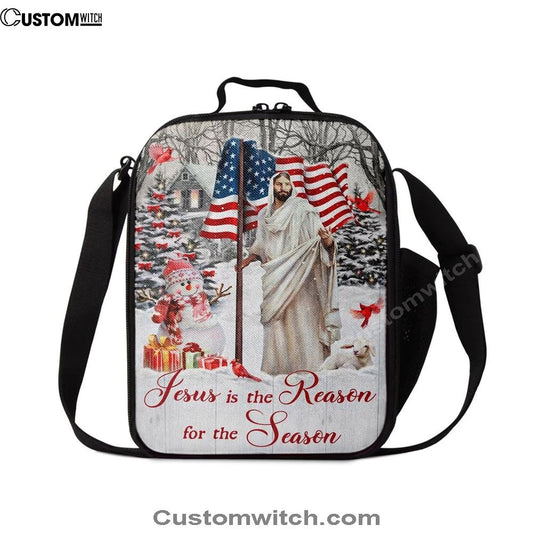 Jesus Is The Reason For The Season Lunch Bag, Christian Lunch Box For School, Picnic