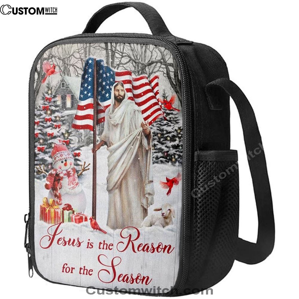 Jesus Is The Reason For The Season Lunch Bag, Christian Lunch Box For School, Picnic