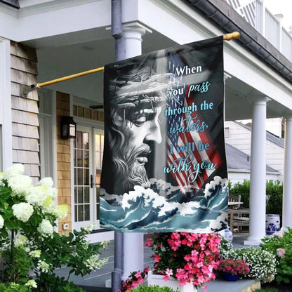 Jesus Is With You House Flag, Christian Flag, Christian Flag, Scripture Flag, Garden Banner