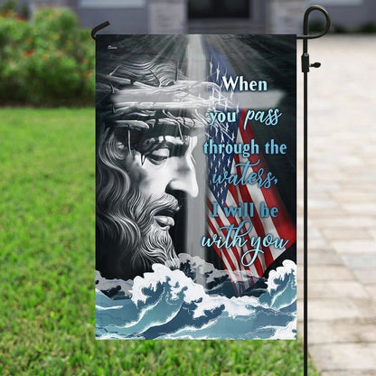 Jesus Is With You House Flag, Christian Flag, Christian Flag, Scripture Flag, Garden Banner