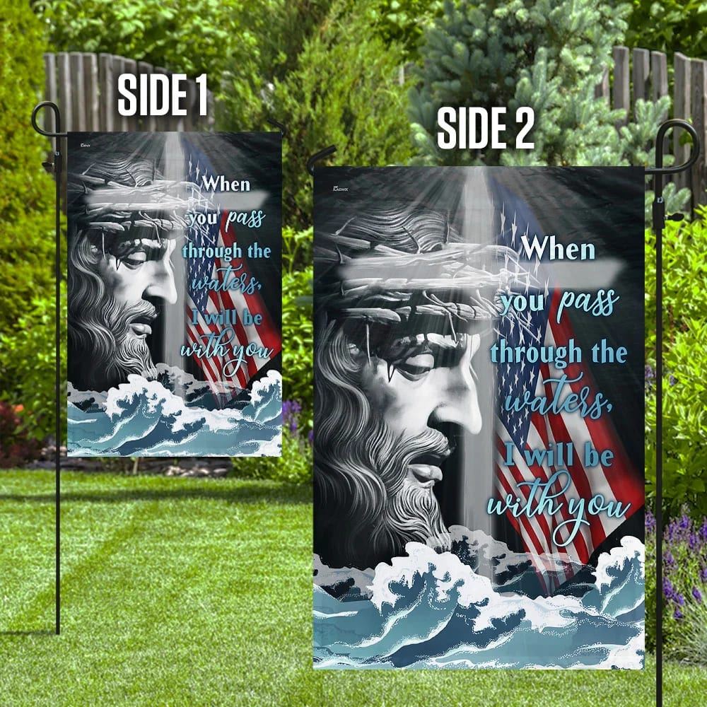 Jesus Is With You House Flag, Christian Flag, Christian Flag, Scripture Flag, Garden Banner