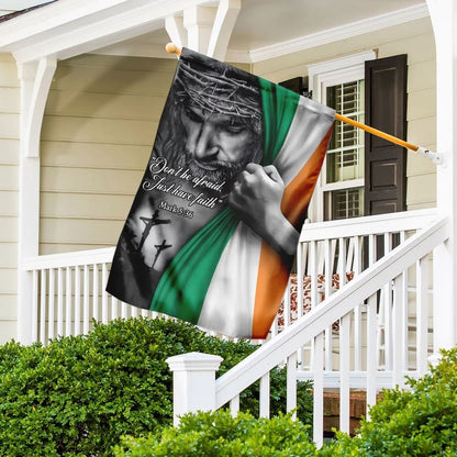 Jesus Just Have Faith Irish House Flag, Christian Flag, Christian Flag, Scripture Flag, Garden Banner