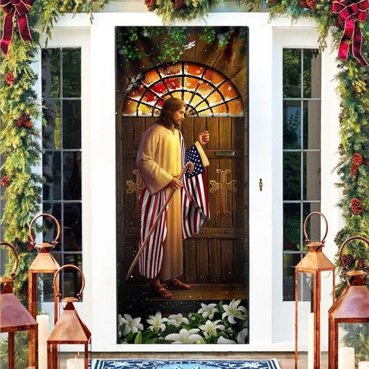 Jesus Knock Knock Door Cover, Christian Door Decor, Door Christian Church, Christian Door Plaques