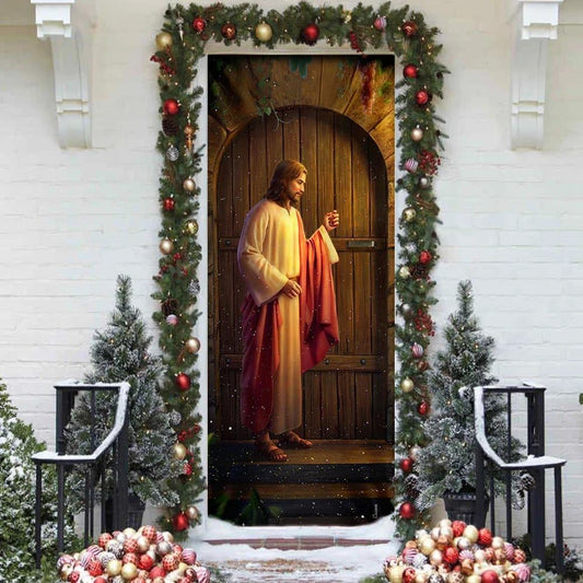 Jesus Knocking On The Door Door Cover, Christian Door Decor, Door Christian Church, Christian Door Plaques