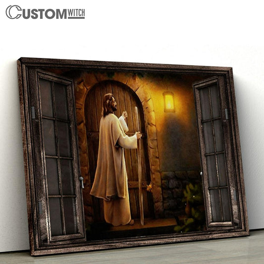 Jesus Knocks The Door Large Canvas - Christian Canvas Prints - Religious Canvas Art