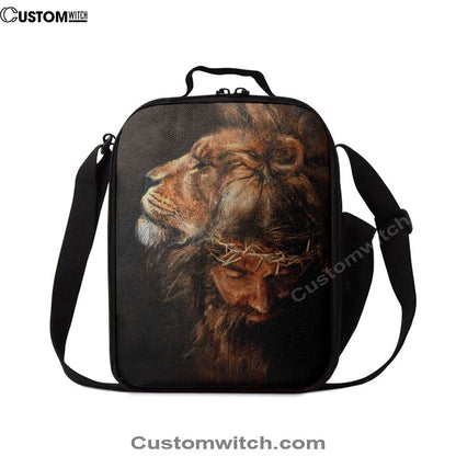 Jesus Lion Head Lunch Bag, Christian Lunch Box For School, Picnic