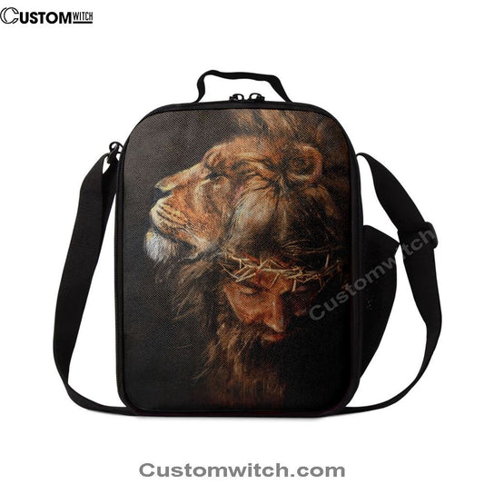 Jesus Lion Head Lunch Bag, Christian Lunch Box For School, Picnic