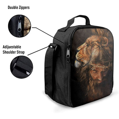 Jesus Lion Head Lunch Bag, Christian Lunch Box For School, Picnic