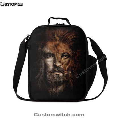 Jesus Lion Head Lunch Bag, Lion Lunch Bag, Christian Lunch Box For School, Picnic