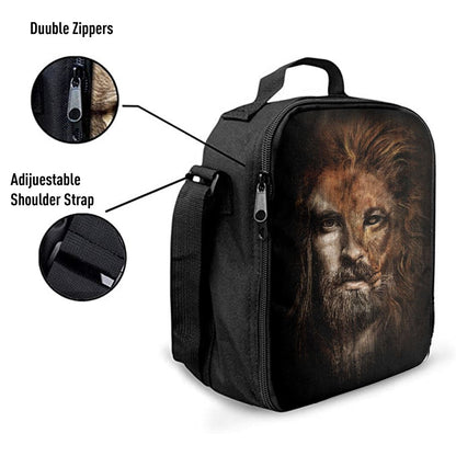 Jesus Lion Head Lunch Bag, Lion Lunch Bag, Christian Lunch Box For School, Picnic