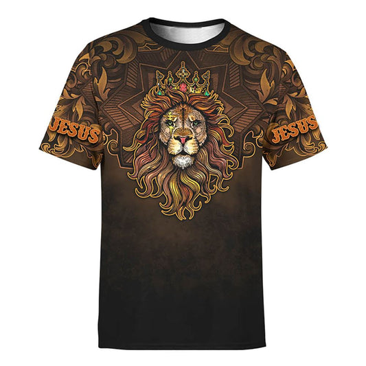 Jesus Lion Jesus Is My Savior All Over Print 3D T Shirt For Men And Women, Christian T-Shirt, Faith Shirt