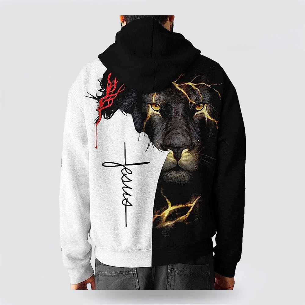 Jesus Lion Way Maker Miracle Worker 3D Hoodies For Women Men, God 3D Printed Hoodie, Christian Apparel Hoodies