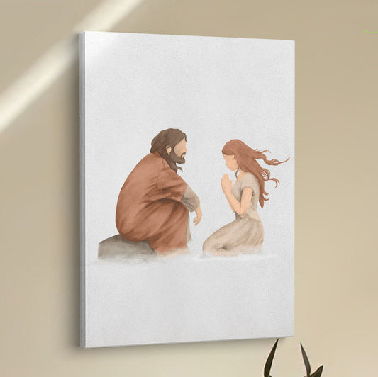Jesus Listened To Women Canvas Pictures - Christian Wall Art - Jesus Canvas Art