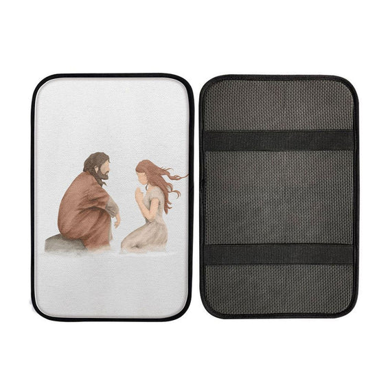 Jesus Listened To Women Car Armrest Pad Pictures, God Car Armrest Accessories