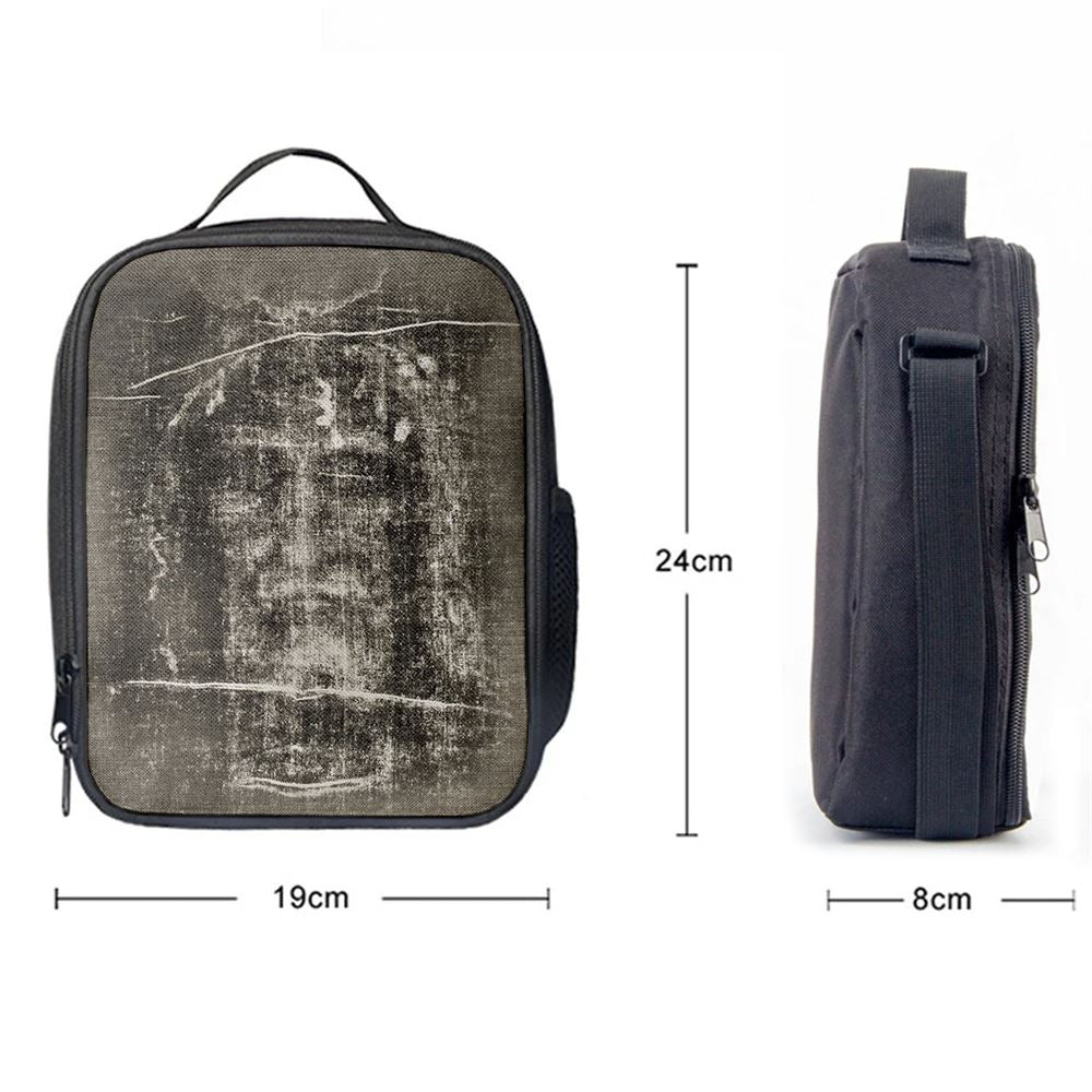 Jesus Lunch Bag - Jesus Christ Picture For Pastor Priest, Christian Lunch Box For School, Picnic