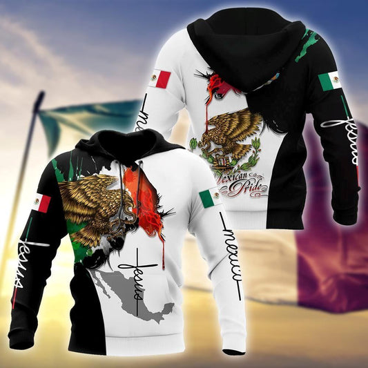 Jesus Mexican Pride God 3D Hoodie For Man And Women, Jesus Printed 3D Hoodie