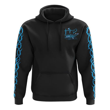 Jesus Moon Heaven All Over Print 3D Hoodie, Christian Hoodie, Christian Sweatshirt, Bible Verse Shirt