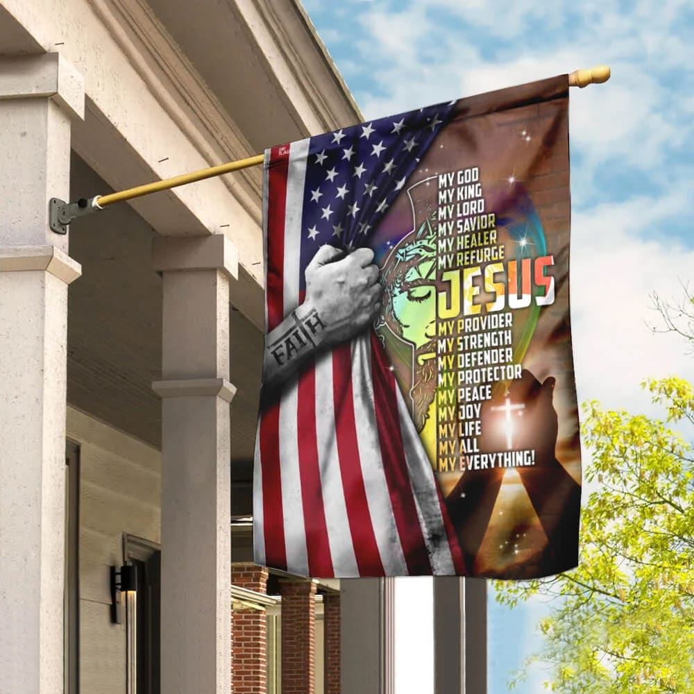Jesus My Everything House Flag, Christian Flag, Christian Flag, Scripture Flag, Garden Banner