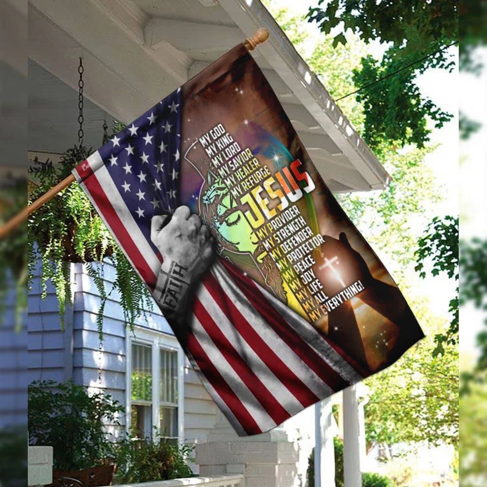 Jesus My Everything House Flag, Christian Flag, Christian Flag, Scripture Flag, Garden Banner