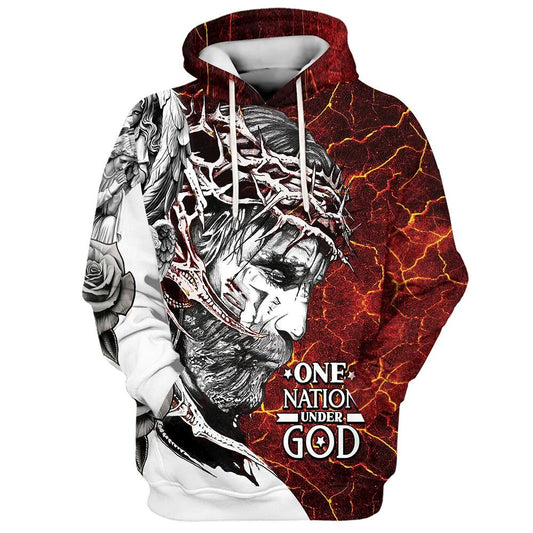 Jesus My God My King God Hoodies Jesus Hoodie Men & Women, God 3D Printed Hoodie, Christian Apparel Hoodies