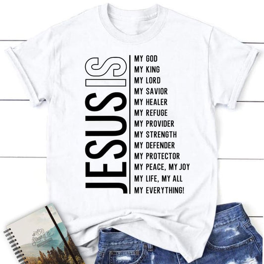 Jesus My Lord My God My All Womens Christian T Shirt, Jesus Shirts, Blessed T Shirt, Bible T shirt, T shirt Women