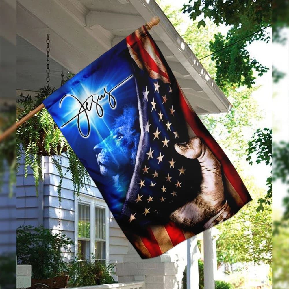 Jesus My Savior Christian Cross House Flags, Christian Flag, Scripture Flag, Garden Banner