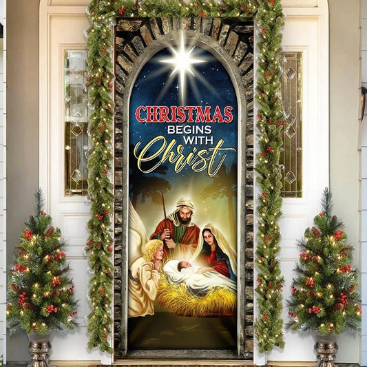 Jesus Nativity Of Jesus Door Cover Christ Born, Christian Door Decor, Door Christian Church, Christian Door Plaques