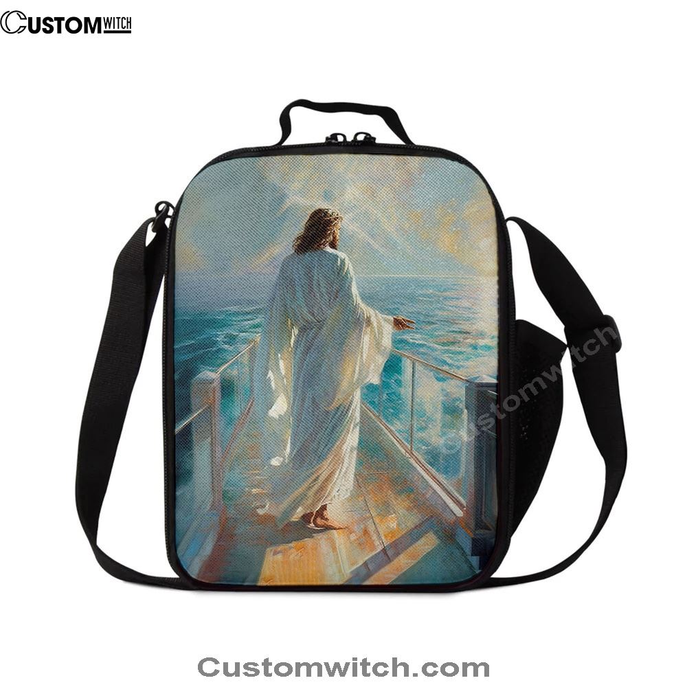 Jesus Oil Painting Lunch Bag, Christian Lunch Box For School, Picnic