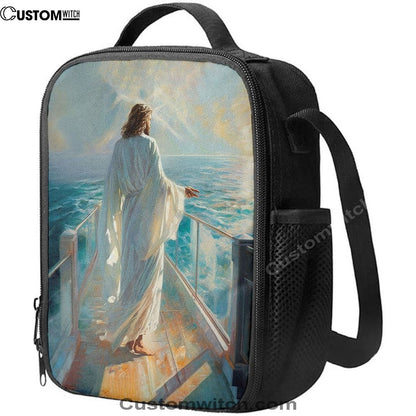 Jesus Oil Painting Lunch Bag, Christian Lunch Box For School, Picnic